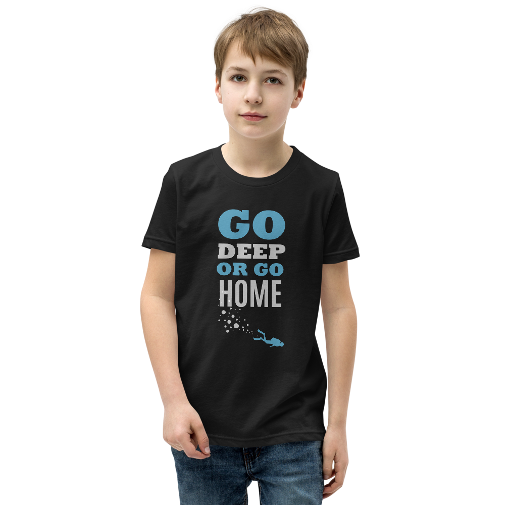 T-Shirt Youth "GO DEEP OR GO HOME"